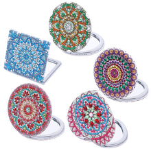 Load image into Gallery viewer, Mandala Pattern-Diamond Makeup Mirror
