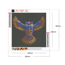 Load image into Gallery viewer, Owl-Full Round Diamond Painting-30x30cm
