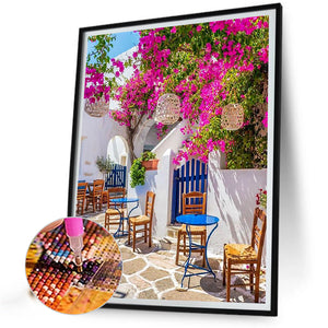 Courtyard Scenery-Full Square Diamond Painting-30x40cm