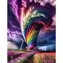 Load image into Gallery viewer, Multicolored Clouds-Full Round Diamond Painting-50x60cm-Large Size
