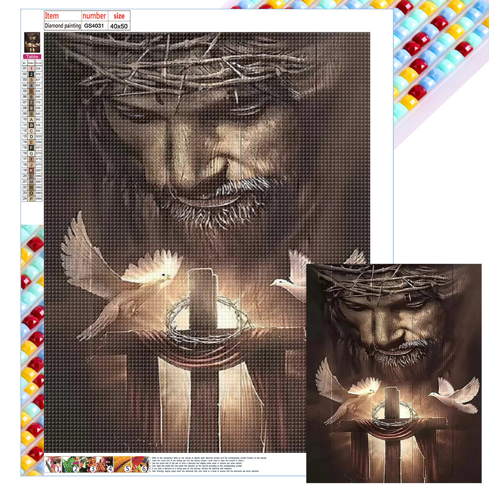 Jesus-Full Square Diamond Painting-40x50cm