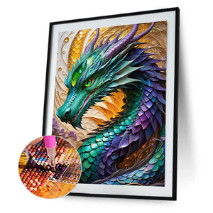 Dragon-Full Round Diamond Painting-30x40cm