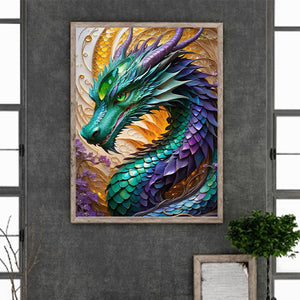 Dragon-Full Round Diamond Painting-30x40cm