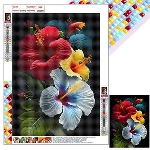 Flower-Full Square Diamond Painting-30x40cm