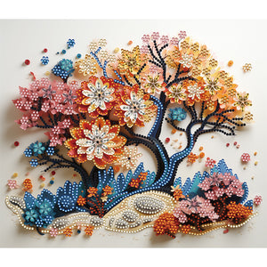 Life Tree-Partial Special Diamond Painting-35x30cm