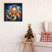 Load image into Gallery viewer, Fantasy Starry Dreamcatcher-Full Round Diamond Painting-30x30cm
