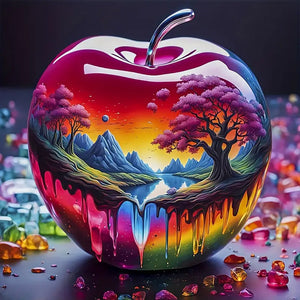 Crystal Apple-Full Round Diamond Painting-30x30cm