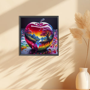 Crystal Apple-Full Round Diamond Painting-30x30cm