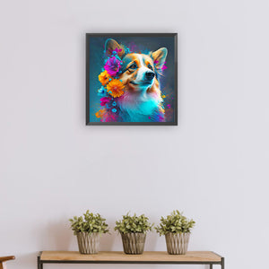 Dog-Full Round Diamond Painting-30x30cm