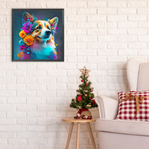 Dog-Full Round Diamond Painting-30x30cm