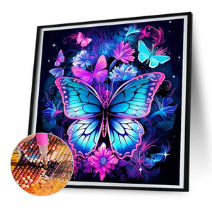 Butterfly-Full Round Diamond Painting-30x30cm