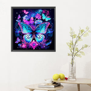 Butterfly-Full Round Diamond Painting-30x30cm