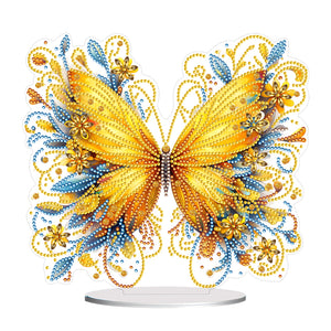 Butterfly-Single Side Drill-Acrylic Diamond Desktop Ornament