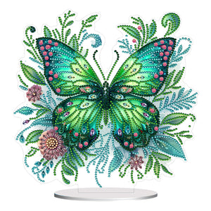 Butterfly-Single Side Drill-Acrylic Diamond Desktop Ornament