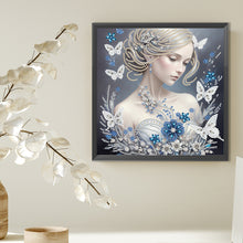 Load image into Gallery viewer, Butterfly Girl-Partial Special Diamond Painting-30x30cm
