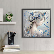 Load image into Gallery viewer, Butterfly Girl-Partial Special Diamond Painting-30x30cm
