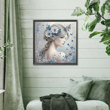 Load image into Gallery viewer, Butterfly Girl-Partial Special Diamond Painting-30x30cm
