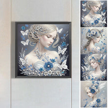 Load image into Gallery viewer, Butterfly Girl-Partial Special Diamond Painting-30x30cm
