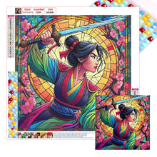 Load image into Gallery viewer, Stained Glass  Princess-Full Square Diamond Painting-40x40cm
