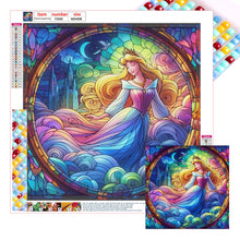 Load image into Gallery viewer, Stained Glass  Princess-Full Square Diamond Painting-40x40cm
