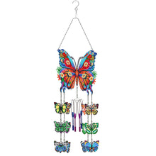 Load image into Gallery viewer, Butterfly-Wind Chime Double Sided-Diamond Pendant
