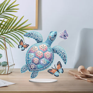 Sea Turtle-Single Side Drill-Acrylic Diamond Desktop Ornament