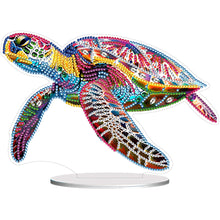 Load image into Gallery viewer, Sea Turtle-Single Side Drill-Acrylic Diamond Desktop Ornament
