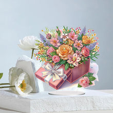 Load image into Gallery viewer, Flower-Single Side Drill-Acrylic Diamond Desktop Ornament
