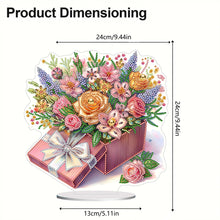 Load image into Gallery viewer, Flower-Single Side Drill-Acrylic Diamond Desktop Ornament
