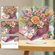 Load image into Gallery viewer, Flower-Single Side Drill-Acrylic Diamond Desktop Ornament
