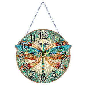 Owl Hummingbird Dragonfly Butterfly-Wooden Diamond Clock Pendant