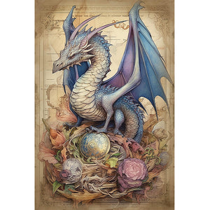 Dragon-Full Round Diamond Painting-40x60cm-Large Size