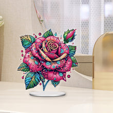 Load image into Gallery viewer, Flower-Single Side Drill-Acrylic Diamond Desktop Ornament
