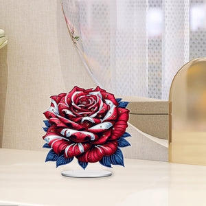 Flower-Single Side Drill-Acrylic Diamond Desktop Ornament