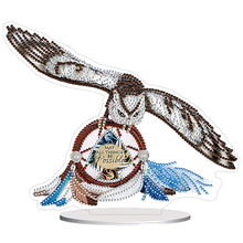 Load image into Gallery viewer, Flower Eagle Hummingbird-Single Side Drill-Acrylic Diamond Desktop Ornament
