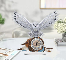 Load image into Gallery viewer, 5D DIY Special Shape Diamond Painting Desk Ornament Handmade Clock Kit
