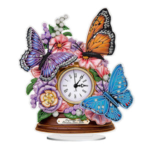 5D DIY Special Shape Diamond Painting Desk Ornament Handmade Clock Kit