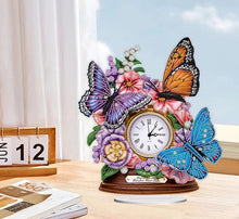 Load image into Gallery viewer, 5D DIY Special Shape Diamond Painting Desk Ornament Handmade Clock Kit
