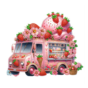 Goblin Ice Cream Truck-Partial Special Diamond Painting-30x30cm