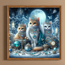 Load image into Gallery viewer, Cat-Full Round Diamond Painting-30x30cm
