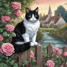 Load image into Gallery viewer, Cat-Full Round Diamond Painting-30x30cm
