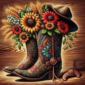 Boots-Full Square Diamond Painting-40x40cm