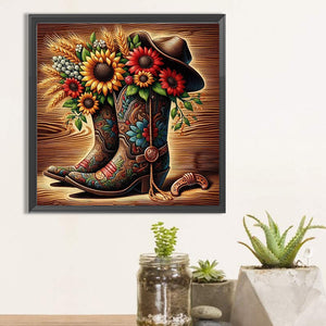 Boots-Full Square Diamond Painting-40x40cm