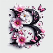 Load image into Gallery viewer, Daisy Butterfly 26 Alphabet-Full Round Diamond Painting-30x30cm
