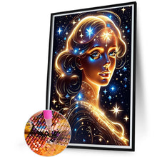 Load image into Gallery viewer, Girl-Full Round Diamond Painting-45x60cm-Large Size
