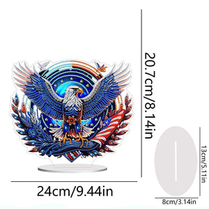 Independence Day-Single Side Drill-Acrylic Diamond Desktop Ornament