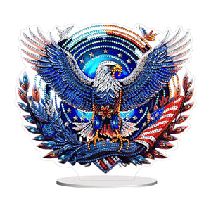 Independence Day-Single Side Drill-Acrylic Diamond Desktop Ornament