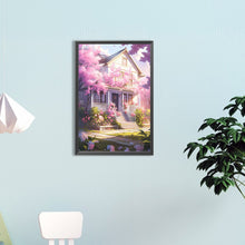 Load image into Gallery viewer, Cabin In The Woods-Full Round Diamond Painting-40x60cm-Large Size
