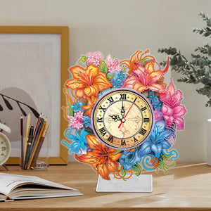 Lily-DIY Diamond Desk Ornament Clock