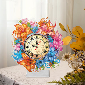 Lily-DIY Diamond Desk Ornament Clock